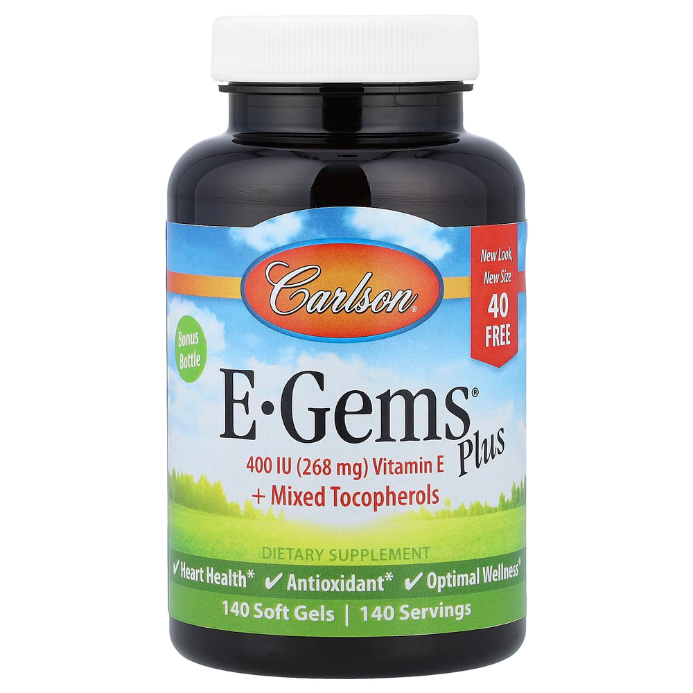 Carlson, E-Gems® Plus, 140 капсул