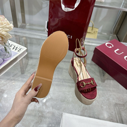 Gucci Horsebit Flatform Sandal