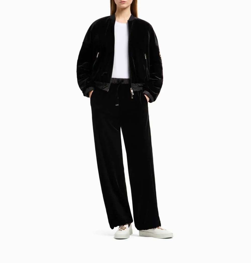 Футболка с вышивкой Lunar New Year из мерсеризованного трикотажа от Armani