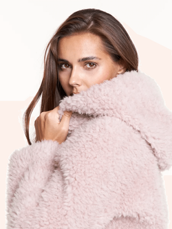 Куртка короткая чебурашка шуба, SilverFox (арт. 1190)