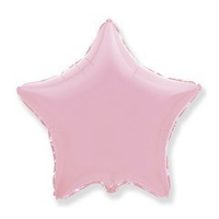 G Шар звезда (18" / 46 см) Пастель Matte Pink (матовый розовый) (БГ-15)