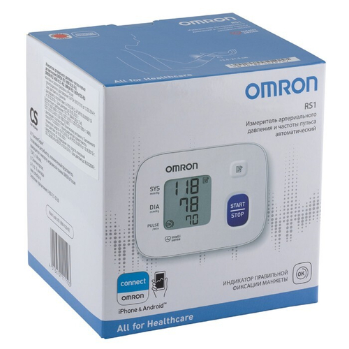 Тонометр Omron RS1 (HEM-6120-RU) на запястье