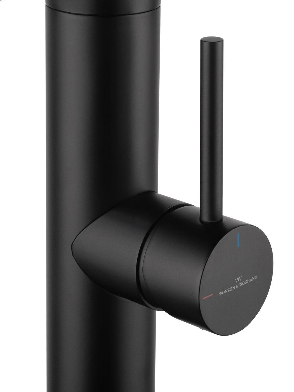 Смеситель для кухни с гибким изливом и подключением фильтра WONZON & WOGHAND, Черный матовый (WW-88458007-MB)