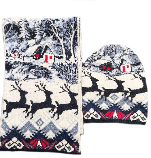 Комплект шарф и шапочка PULLTONIC - "Чудеса"