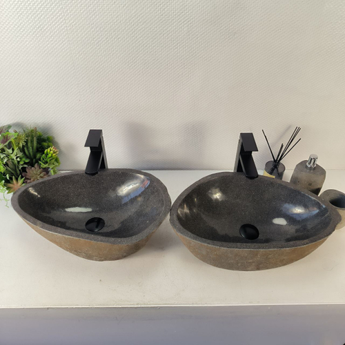 Раковина из речного камня ПАРА! RS-65346 52*33*16 0866