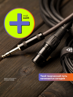 Микрофонный кабель XLR-jack ROCKDALE XJ001-2M 2 метра