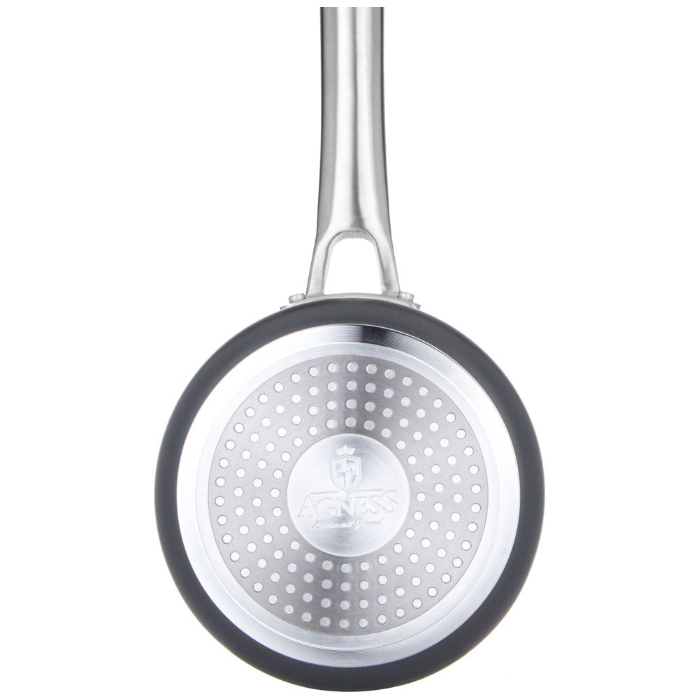 КОВШ С КРЫШКОЙ 1,4Л "CHEF"AGNESS 16*7,5СМ, АНОДИРОВАННЫЙ АЛЮМИНИЙ,3Х СЛОЙНОЕ ПОКРЫТИЕ DAIKIN