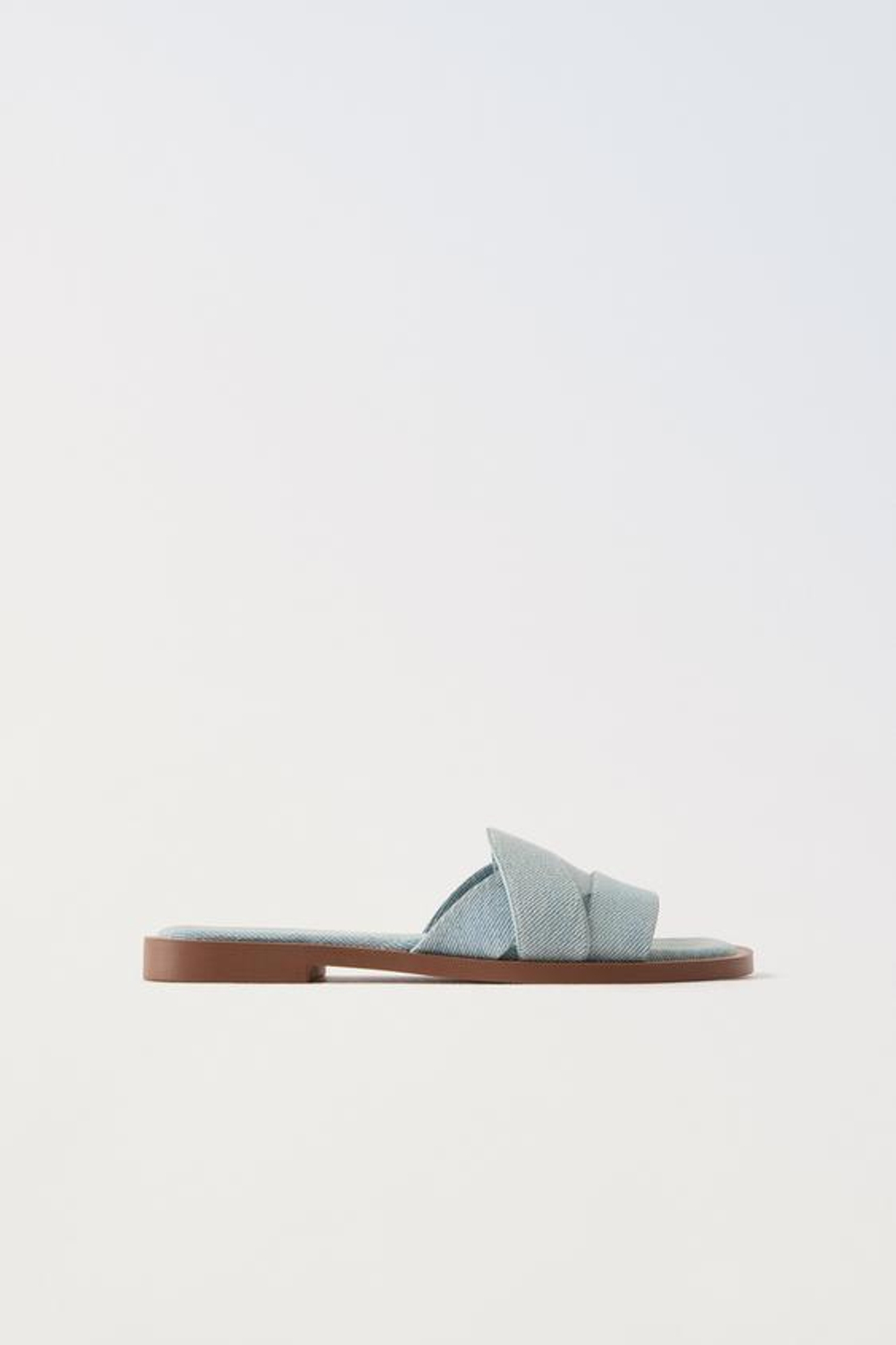 ZARA ДЖИНСОВЫЕ САНДАЛИИ, СИНИЙ