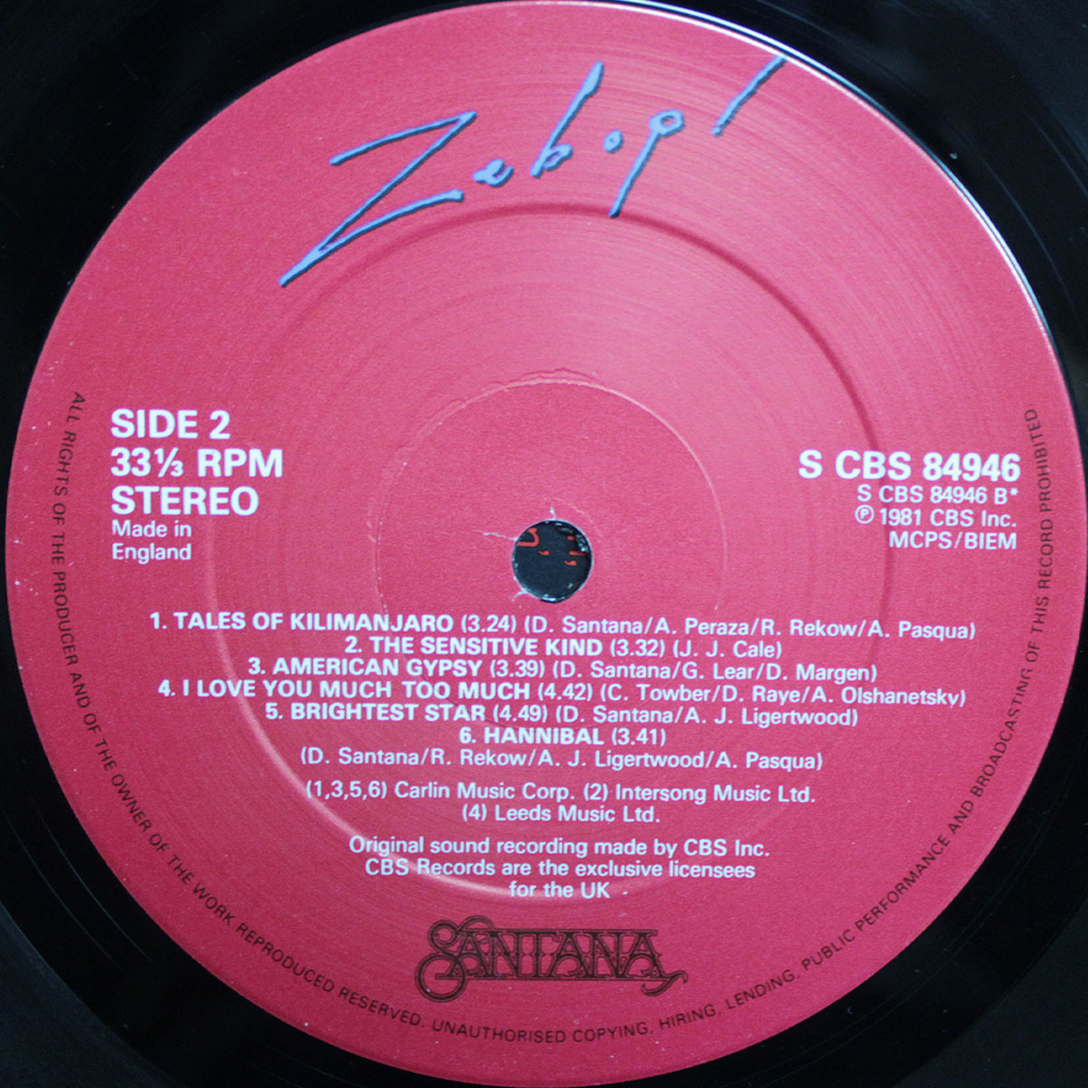 Santana / Zebop! (LP)