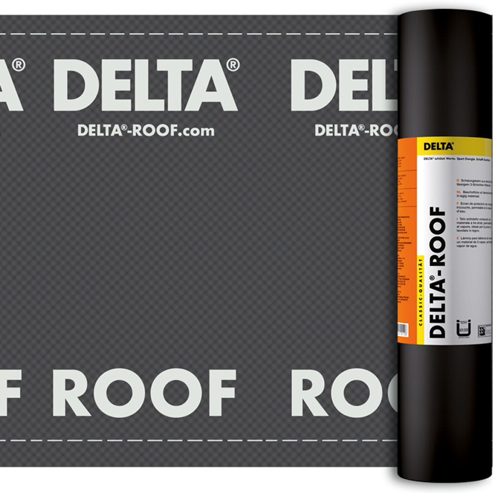 DELTA-ROOF гидроизоляционная плёнка, подкладочный ковёр под битумную плитку  (1,5х50м), шт
