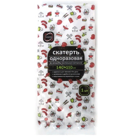 Скатерть 110х140см Флис белая