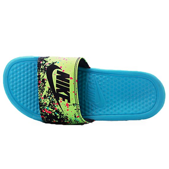 Nike Benassi JDI Print 'Green Blue'