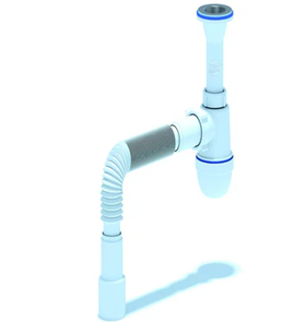 Сифон для мойки Ани Пласт "Варяг" 1.1/2"х40 с гибкой трубой 40х40 C5005