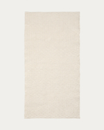 Ковер Mascarell из хлопка и полиэстера белого цвета 70 x 140 см