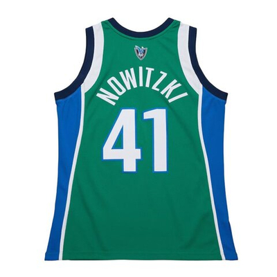Баскетбольная джерси Mitchell&Ness NBA Authentic Jersey 2004/05 Dallas Mavericks Dirk Nowitzki Green