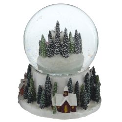 GAEM Фигурка декоративная "Рождество" в стекл шаре (свет, муз, вьюга, 3хAAA), D 15 см, L13 W14 H16 см