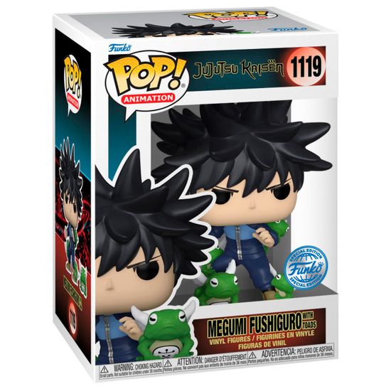 Фигурка Funko POP! Animation Jujutsu Kaisen Megumi Fushiguro w/Toads (Exc) (1119) 64495 / Фигурка Фанко ПОП! по мотивам аниме "Магическая битва", Фушигуро Мегуми