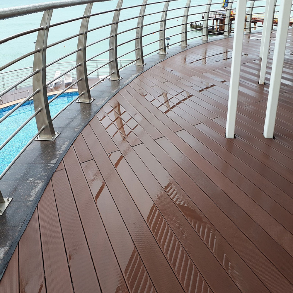 Террасная доска Deckron Classic коричневый