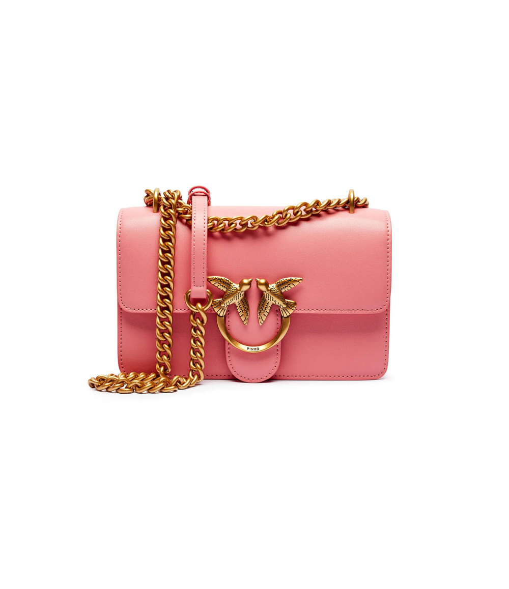 Кожаная сумка через плечо LOVE ONE MINI Pinko - розовый(100074 A0F1)