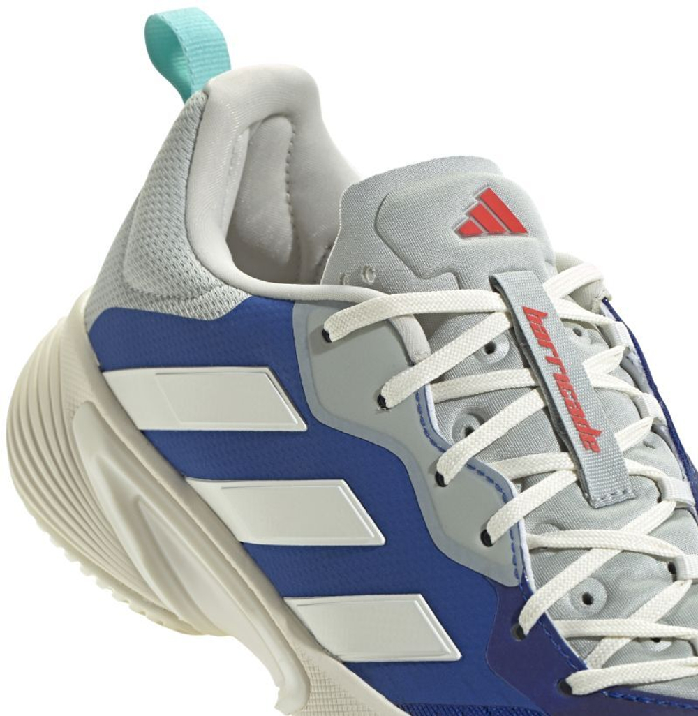 Мужские кроссовки теннисные Adidas Barricade - royal blue/off white/bright red