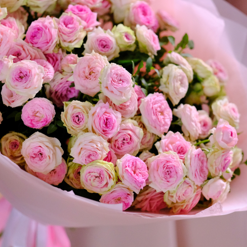 Купить Нежный букет пионовидных роз Кейт Лин #29