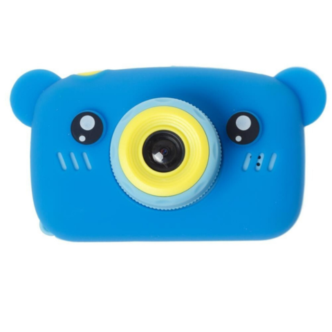 Детский цифровой фотоаппарат с селфи камерой Fun Camera View, мишка