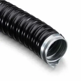 Металлорукав в ПВХ-изоляции РЗ-Ц-П 18 черный без протяжки (50м/уп)  zeta44214