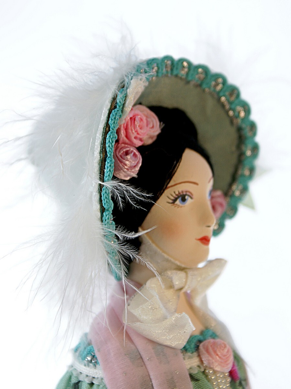 Кукла коллекционная Дама в светском костюме 19 века