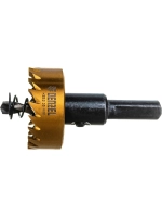 Коронка HSS с нитридтитановым покрытием по металлу 35 мм DENZEL 724110