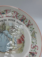 Тарелка Merry Christmas from Peter Rabbit Wedgwood 1988 год