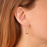 Серьги Base 8 на 24, позолота