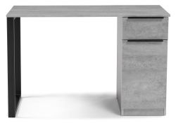 Письменный стол Бэтти Лофт 116х60х75 бетон / черный