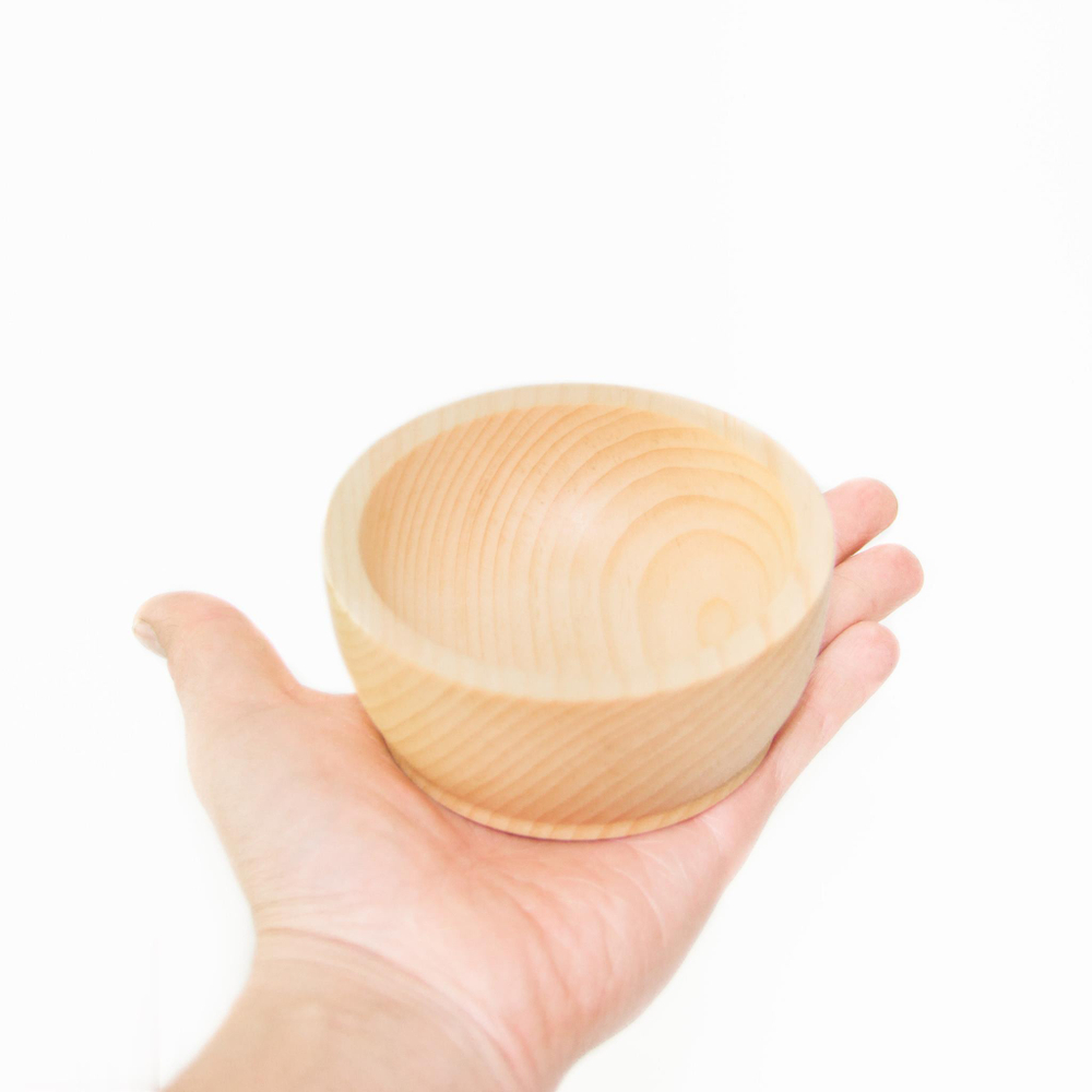 Маленькая деревянная чаша Art of Siberia из сибирского кедра. T38