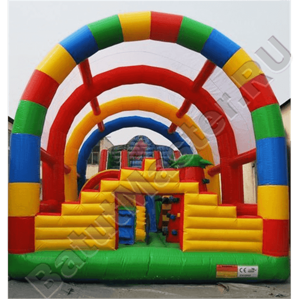 Коммерческий надувной батут "Радуга 2" 13*6*6 м