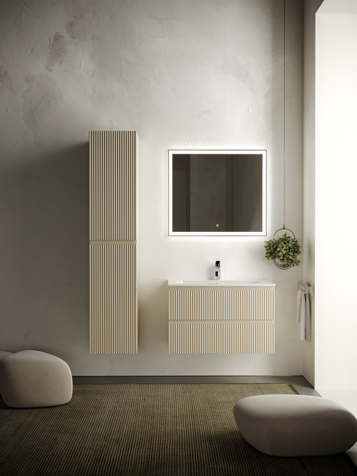 Тумба с раковиной Sancos Snob R 80 см SNR80CE beige soft
