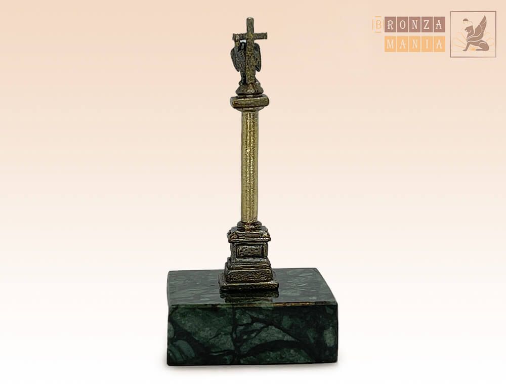 фигурка Александровский столп 45 мм. на змеевике