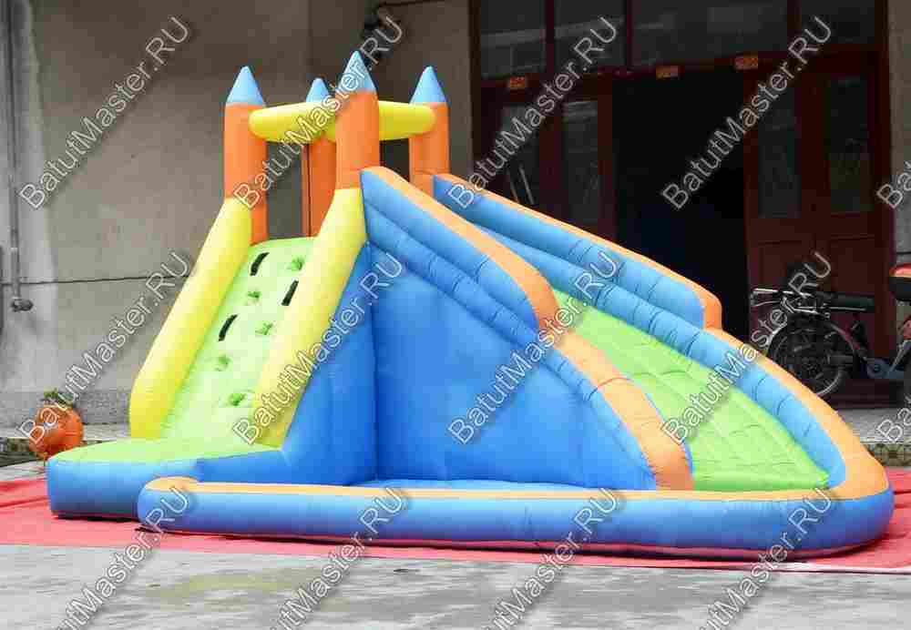 Коммерческий надувной батут "Яркий замок"  4*3*2,2 м