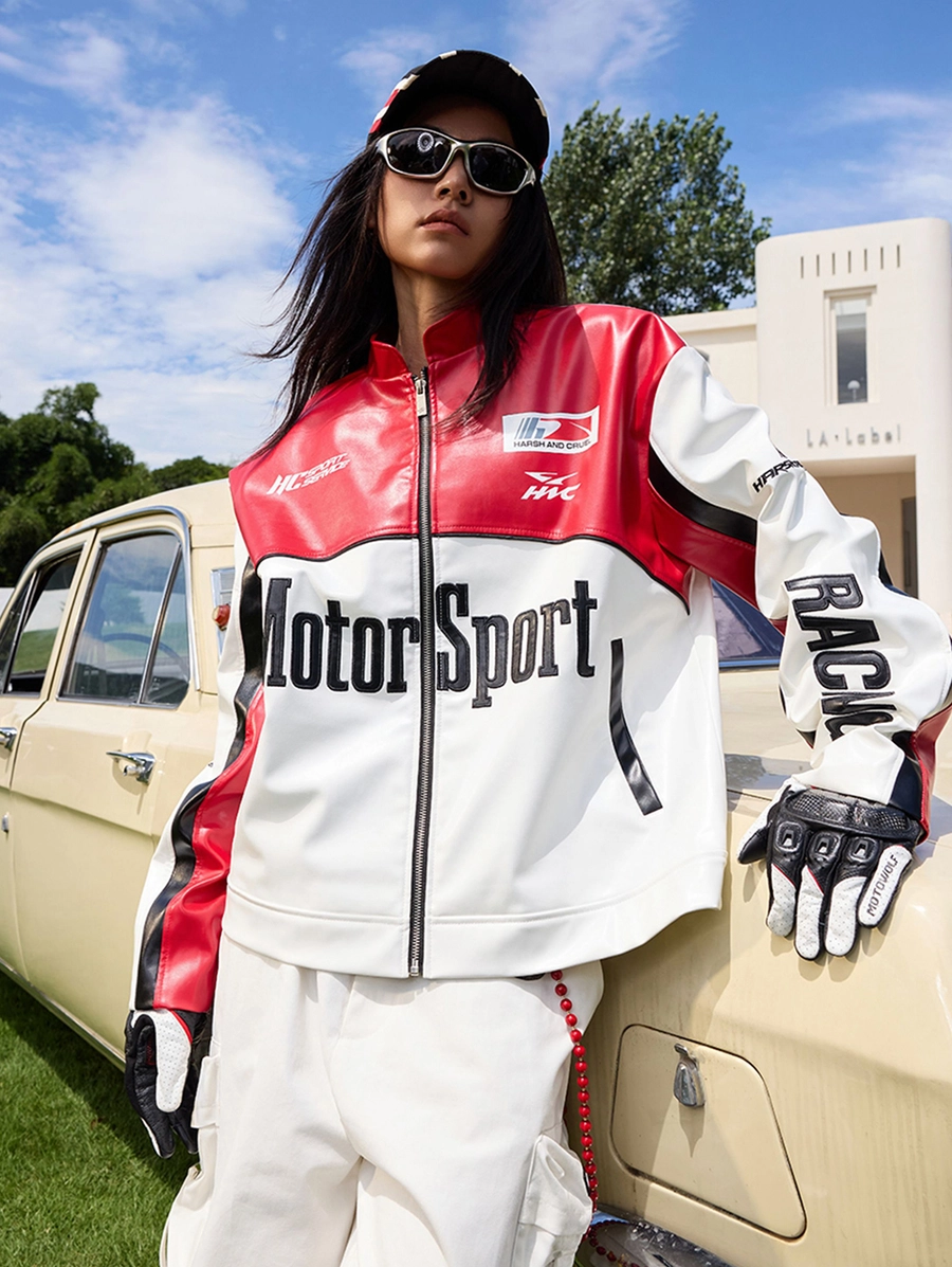 Кожаная куртка HARSHandCRUEL "Motorsport" Leather Racing Jacket
