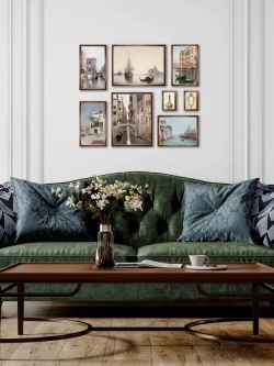 Картины на стену интерьерные на холсте 8 шт