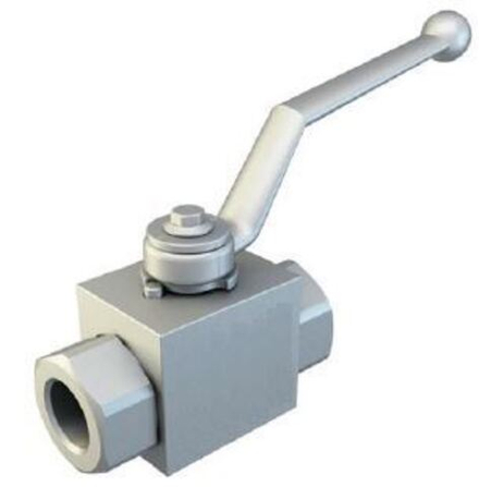 Кран 2-х ходовой шаровый BSP 1.1/4" DN25 P=350 с отверстиями для монтажа