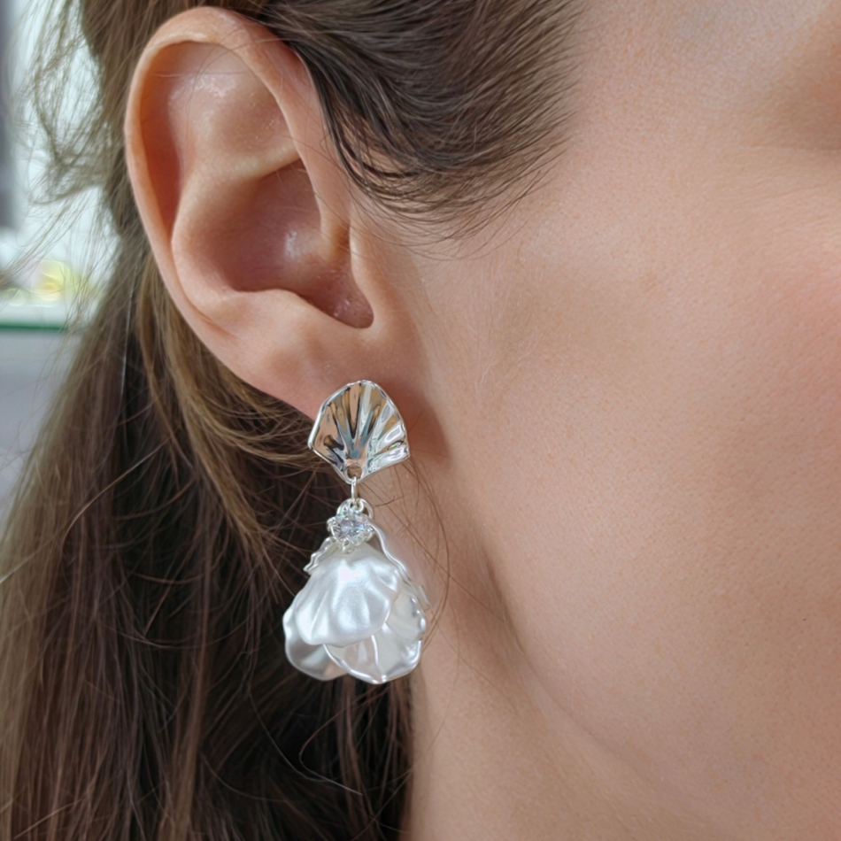 Серьги Fiore Luna IMITATION MOTHER-OF-PEARL ABE25644-02 S