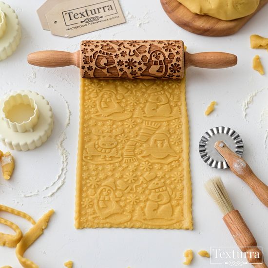 Малая скалка с узором Арктика