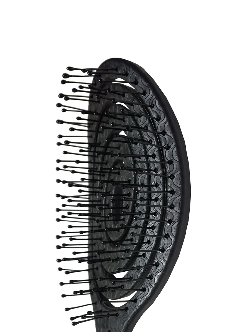 [Solomeya] Подвижная био-расческа для волос ЧЕРНАЯ Detangling Bio Hair Brush Black, 1шт