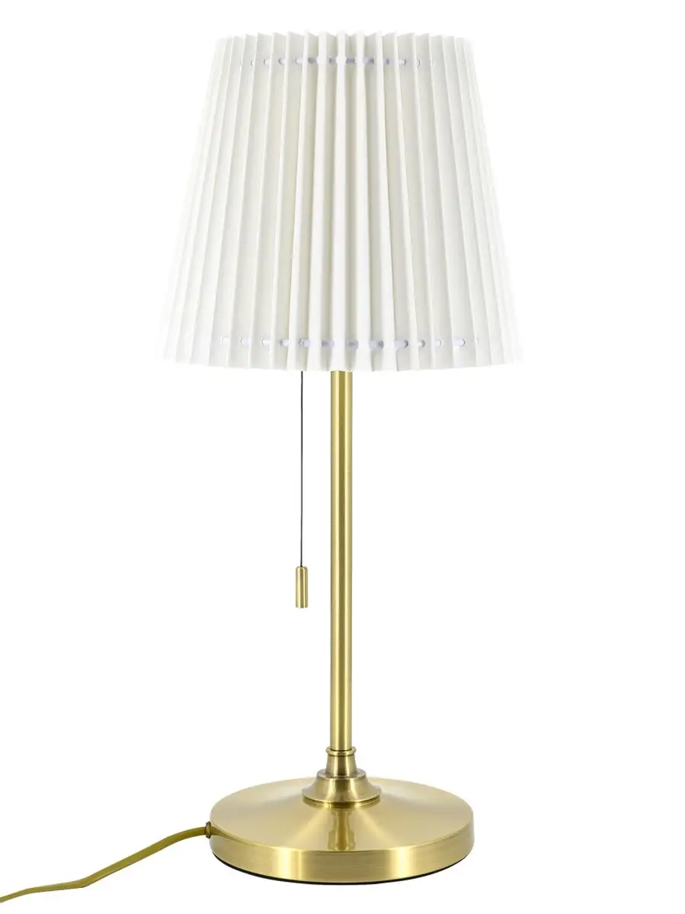 Торшер настольный с абажуром из ткани