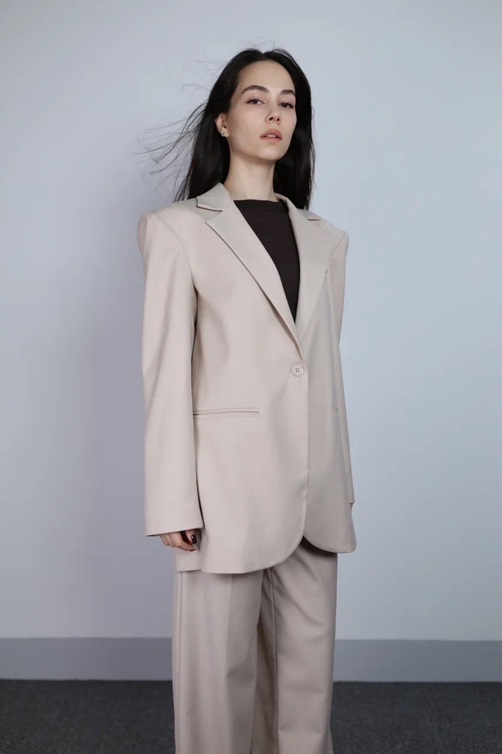 жакет прямого кроя