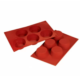 Форма силиконовая P.L. Proff Cuisine "Маффин" 5 ячеек d 80 мм, h 30 мм (30*17,5 см)