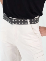 Ремень женский с двумя рядами люверсов