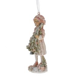 GAEM Фигурка декоративная подвесная "Девочка", L5 W5 H11,5 см, 6в.