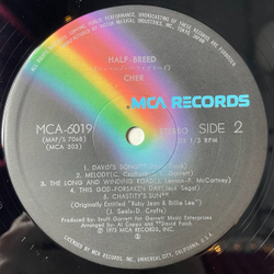 Винтажная виниловая пластинка LP Cher Half Breed (Japan 1973) (No Obi) My Love