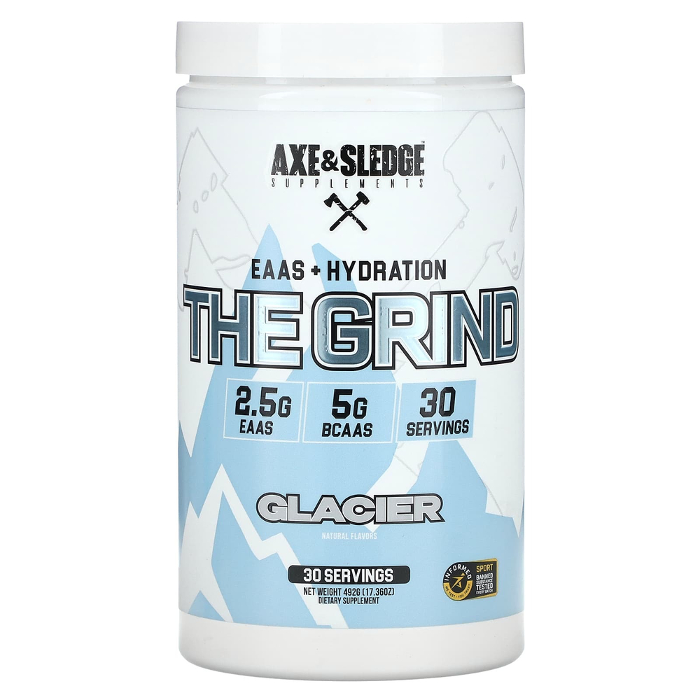 Axe & Sledge Supplements, The Grind, EAA + Hydration, снек для увлажнения, 492 г (17,36 унции)